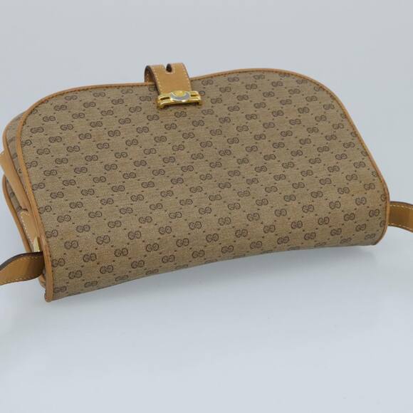 GUCCI Micro GG Supreme Shoulder Bag Pvc Beige Gold 001 406 001 406 - Picture 6 of 13